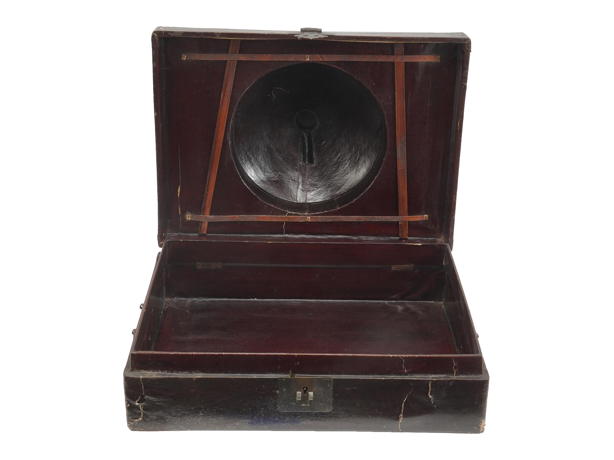 ANTIQUE CHINESE SET OF MILITARY HAT SPECIAL BOX PIC-2